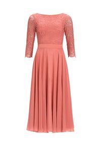 Swing Sukienka koktajlowa 77761710 Koralowy Regular Fit. Kolor: pomarańczowy. Materiał: syntetyk. Styl: wizytowy #3