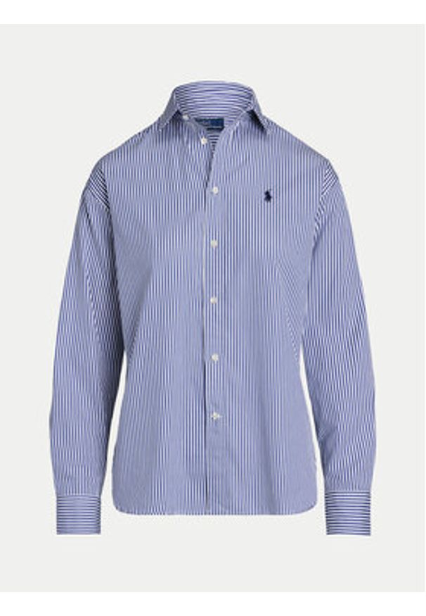 Polo Ralph Lauren Koszula 211910743015 Niebieski Regular Fit. Typ kołnierza: polo. Kolor: niebieski. Materiał: bawełna