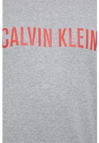 Calvin Klein Underwear Longsleeve piżamowy kolor szary gładka. Kolor: szary. Materiał: dzianina. Długość: długie. Wzór: gładki