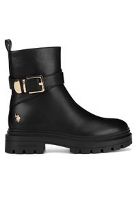 U.S. Polo Assn. Botki ALICJA004W/DY1 Czarny. Kolor: czarny. Materiał: materiał #1