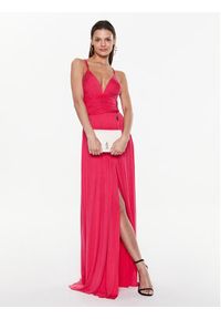 Elisabetta Franchi Sukienka wieczorowa AB-430-32E2-V700 Różowy Regular Fit. Kolor: różowy. Styl: wizytowy #4