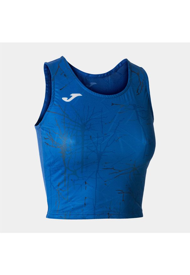 Tank top do biegania damski Joma Elite IX Crop top. Kolor: niebieski