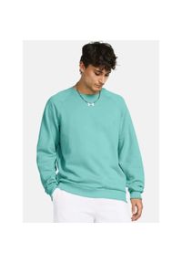 Under Armour - Bluza fitness męska UNDER ARMOUR Rival Fleece Crew. Kolor: niebieski. Sport: fitness #1