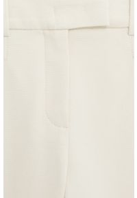 mango - Mango - Spodnie ALBERTO. Kolor: biały. Materiał: bawełna, materiał, elastan, tkanina, poliester #6