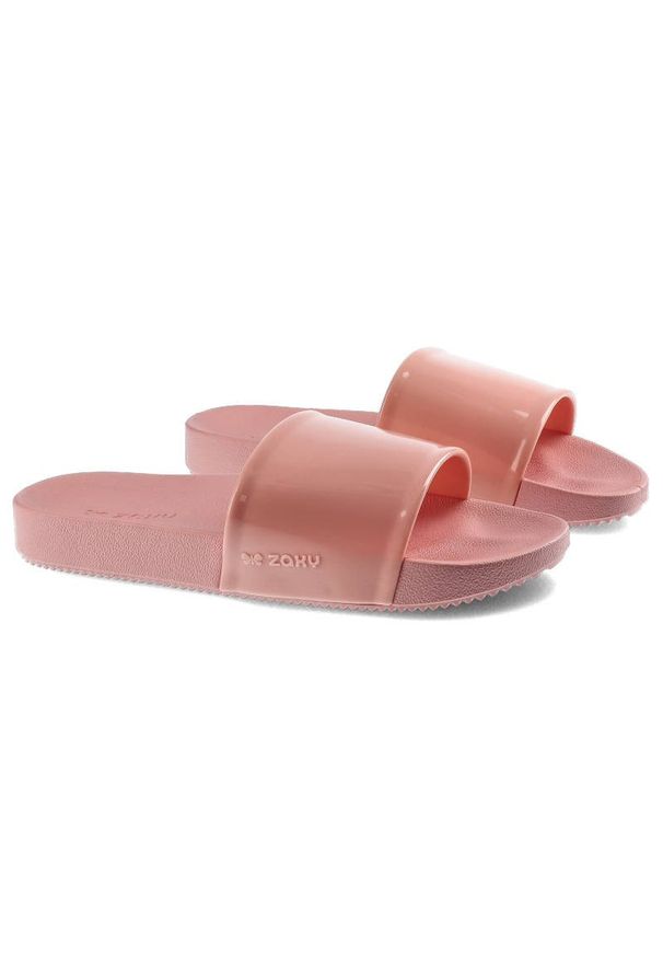 zaxy - Różowe Klapki Dzięcięce Zaxy Modne Buty Na Lato. Kolor: różowy. Materiał: guma. Sezon: lato