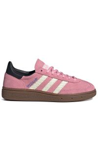 Adidas - Buty młodzieżowe adidas Handball Spezial J JP9564 - różowe. Okazja: na co dzień. Zapięcie: sznurówki. Kolor: różowy. Materiał: zamsz, guma, skóra. Szerokość cholewki: normalna. Sport: piłka ręczna #1