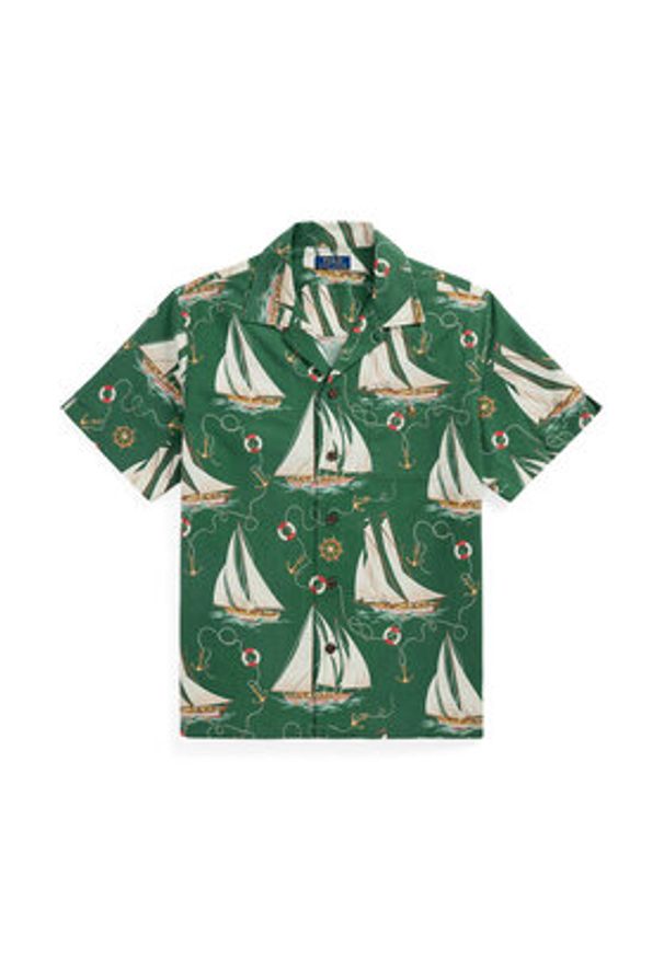 Polo Ralph Lauren Koszula 710971217001 Zielony Classic Fit. Typ kołnierza: polo. Kolor: zielony. Materiał: bawełna