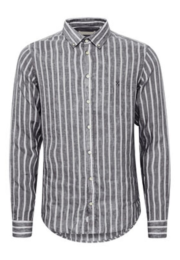 Casual Friday Koszula 20504647 Niebieski Regular Fit. Okazja: na co dzień. Kolor: niebieski. Materiał: len. Styl: casual