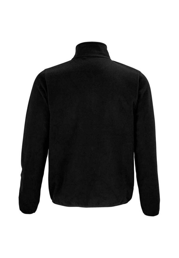 SOL'S - Męska Bluza Polarowa Factor Zapinana Na Zamek Błyskawiczny. Kolor: czarny. Materiał: polar. Sezon: zima
