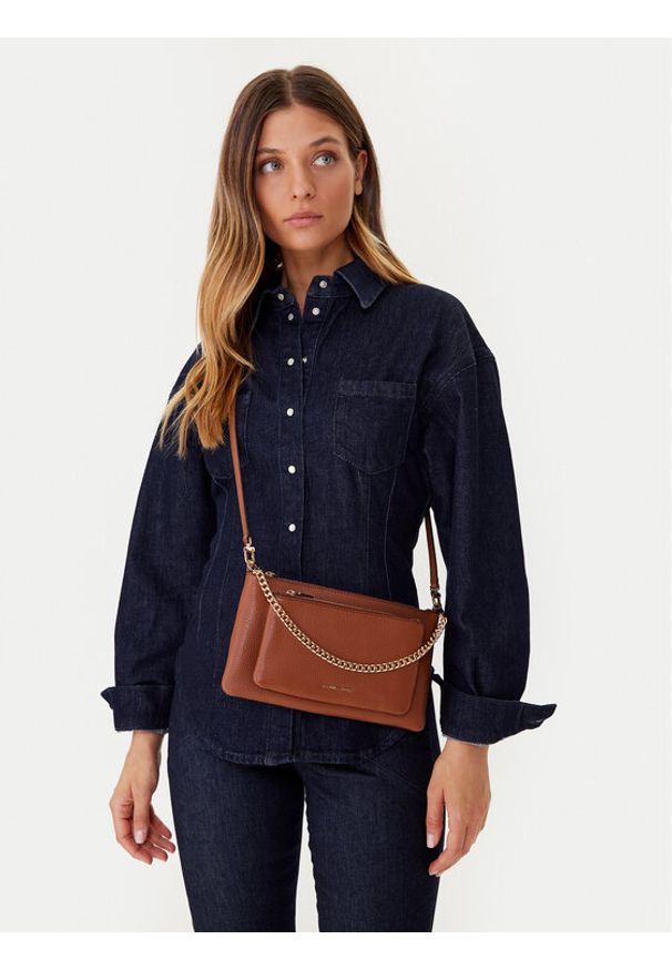 MICHAEL Michael Kors Torebka 32F5GJ6C8L Brązowy. Kolor: brązowy. Materiał: skórzane