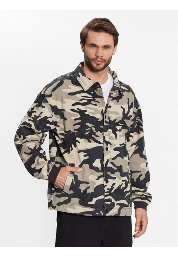 DC Shoes Kurtka przejściowa ADYJK03165 Zielony Boxy Fit. Kolor: zielony. Materiał: bawełna