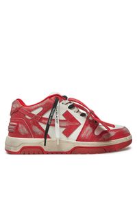 OFF-WHITE - Off-White Sneakersy OMIA189F22LEA0110125 Czerwony. Kolor: czerwony. Materiał: skóra