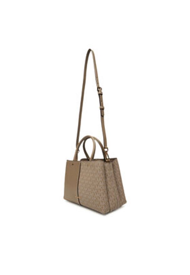 MICHAEL Michael Kors Torebka Flora 30T5GFFS2B Beżowy. Kolor: beżowy. Materiał: skórzane