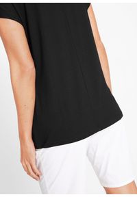 bonprix - T-shirt z nadrukiem. Kolor: czarny. Wzór: nadruk