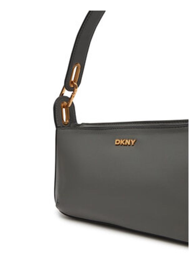 DKNY Torebka R44EKI56 Szary. Kolor: szary. Materiał: skórzane