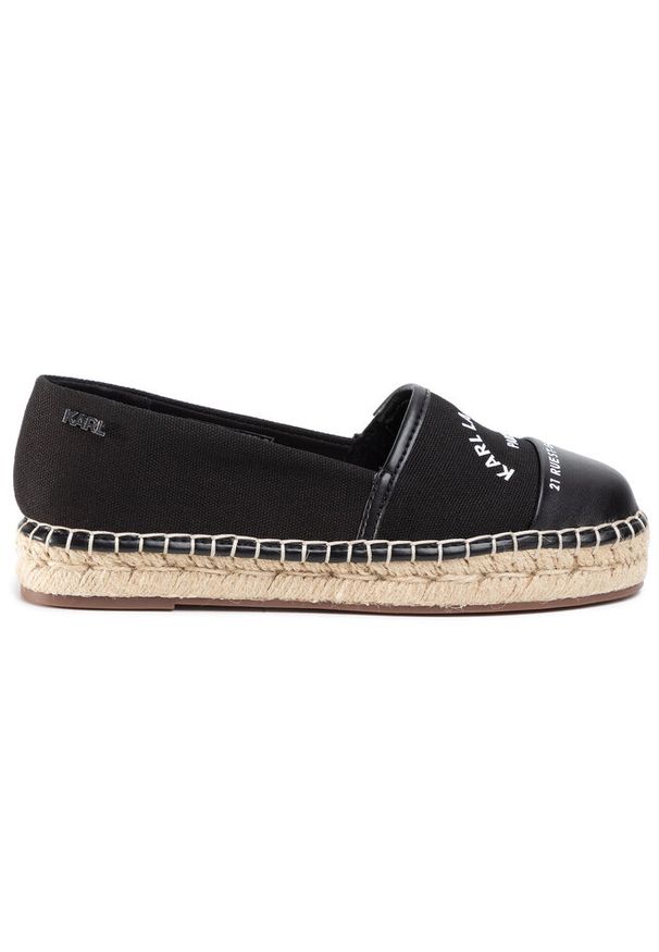 Karl Lagerfeld - Espadryle KARL LAGERFELD. Kolor: czarny