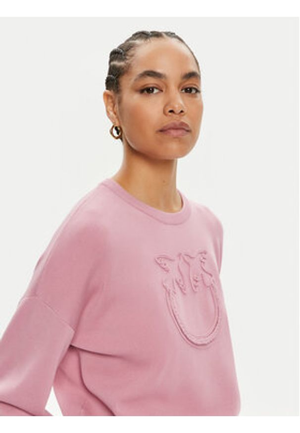 Pinko Sweter Acciuga 101568 A115 Różowy Regular Fit. Kolor: różowy. Materiał: syntetyk, bawełna