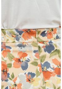 Marie Zélie - Spódnica Leto Alia brzoskwiniowa. Kolor: pomarańczowy. Materiał: bawełna, skóra, materiał, elastan #4