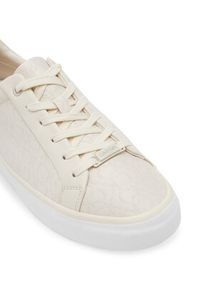 Calvin Klein Sneakersy Vulc Lace Up - Jacq HW0HW02412 Écru. Materiał: materiał #3