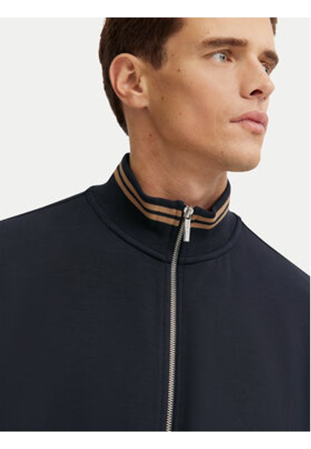 Bugatti Bluza 8750-75080C Granatowy Regular Fit. Kolor: niebieski. Materiał: syntetyk