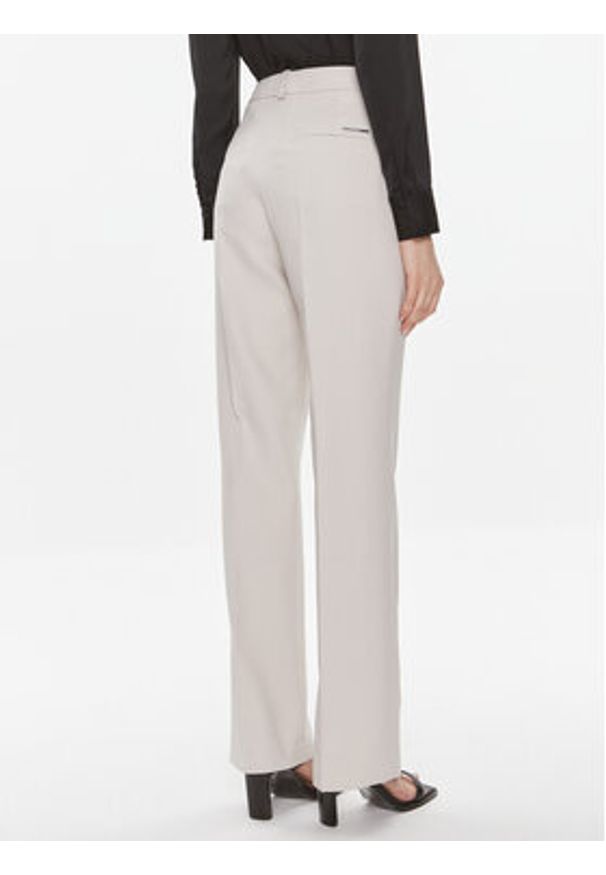 Calvin Klein Spodnie materiałowe Essential K20K206879 Szary Slim Fit. Kolor: szary. Materiał: wiskoza
