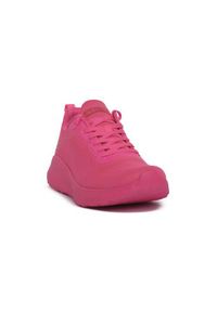 skechers - Buty do chodzenia damskie Skechers Npnk Bobs Squad. Kolor: różowy. Materiał: materiał, syntetyk. Szerokość cholewki: normalna. Sport: turystyka piesza