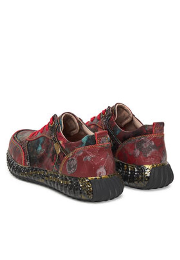 Laura Vita Sneakersy Burton 36 Czerwony. Kolor: czerwony. Materiał: skóra