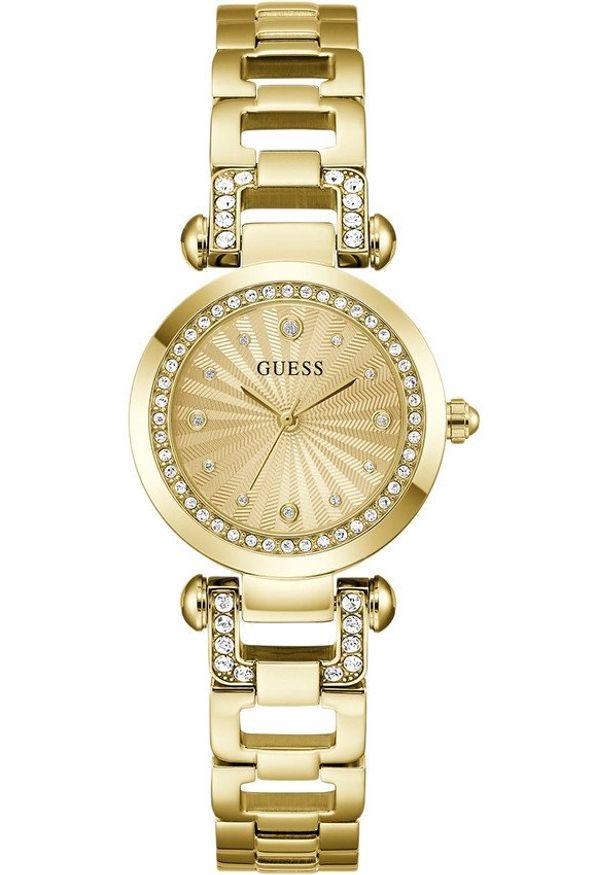 Zegarek damski Guess GW0869L4 CYRKONIE złoty. Kolor: złoty