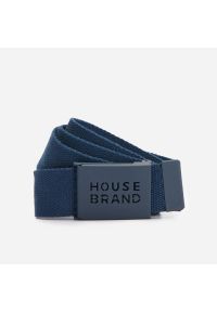 House - Materiałowy pasek z klamrą - Granatowy. Kolor: niebieski. Materiał: materiał #1