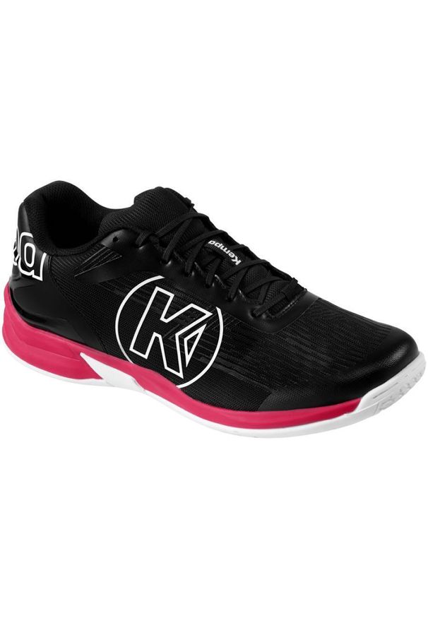 KEMPA - Buty halowe Kempa Attack Three 2.1. Kolor: czerwony, wielokolorowy, czarny. Materiał: guma, tkanina