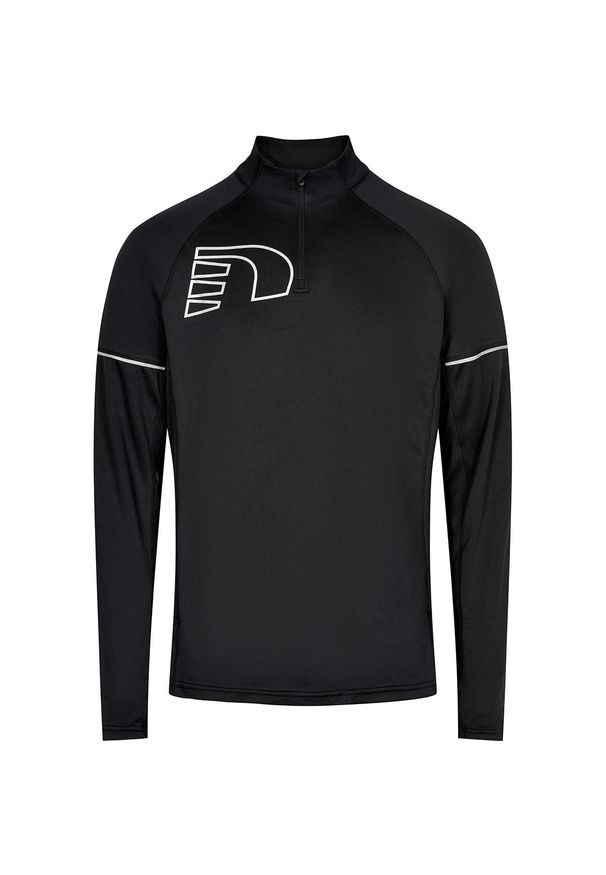 NewLine - Bluza Newline core zip neck. Kolor: czarny