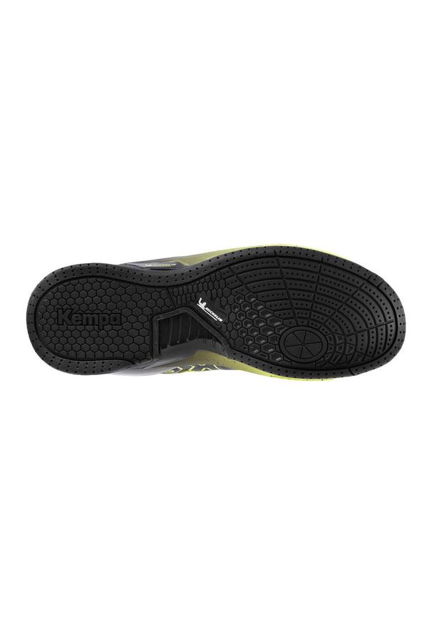 KEMPA - Buty halowe Kempa Kourtfly. Kolor: czarny, wielokolorowy, żółty. Sport: piłka ręczna