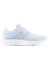 Buty dziecięce New Balance GP520SP8 – niebieskie. Kolor: niebieski. Materiał: guma, materiał, syntetyk. Szerokość cholewki: normalna. Sport: bieganie, fitness