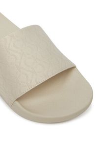 Calvin Klein Klapki Pool Slide - Jacq HW0HW02420 Écru. Kolor: kremowy. Materiał: materiał #4