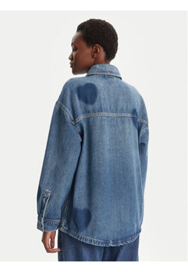 Hugo - HUGO Koszula jeansowa Garesa_2_B 50544492 Niebieski Relaxed Fit. Kolor: niebieski. Materiał: bawełna