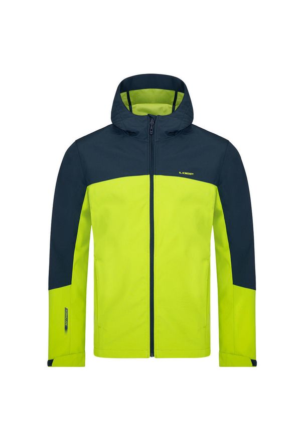 ZONE PERFECT - Loap Lador M Męska Kurtka Softshell - Wodoodporna i Oddychająca. Kolor: wielokolorowy, fioletowy, żółty, zielony. Materiał: softshell