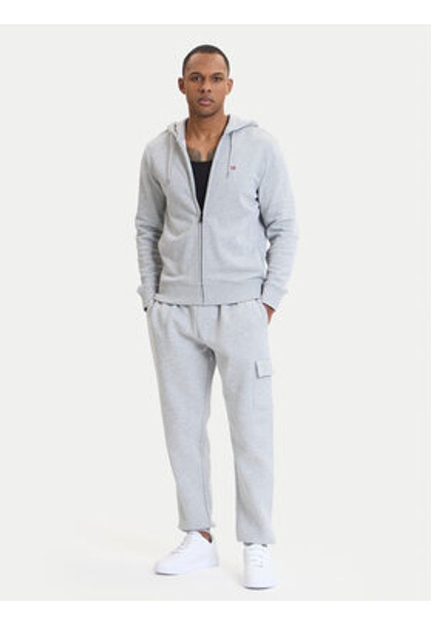 Napapijri Bluza Balis NP0A4HHV Szary Regular Fit. Kolor: szary. Materiał: bawełna