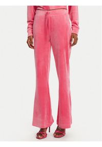 Juicy Couture Spodnie dresowe Christine JCWBJ125304 Różowy Flared Leg. Kolor: różowy. Materiał: syntetyk