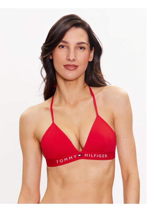 TOMMY HILFIGER - Góra od bikini Tommy Hilfiger. Kolor: czerwony
