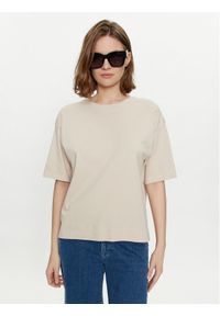 Vero Moda T-Shirt Didde 10301183 Beżowy Loose Fit. Kolor: beżowy. Materiał: bawełna #1