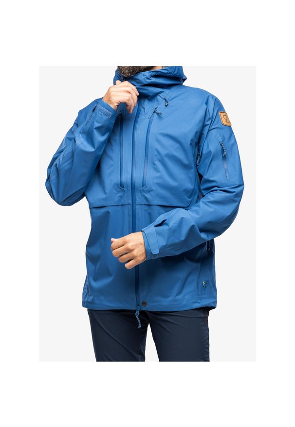 Fjällräven - Kurtka wodoodporna męska Fjallraven Keb Eco-Shell Jacket. Kolor: niebieski