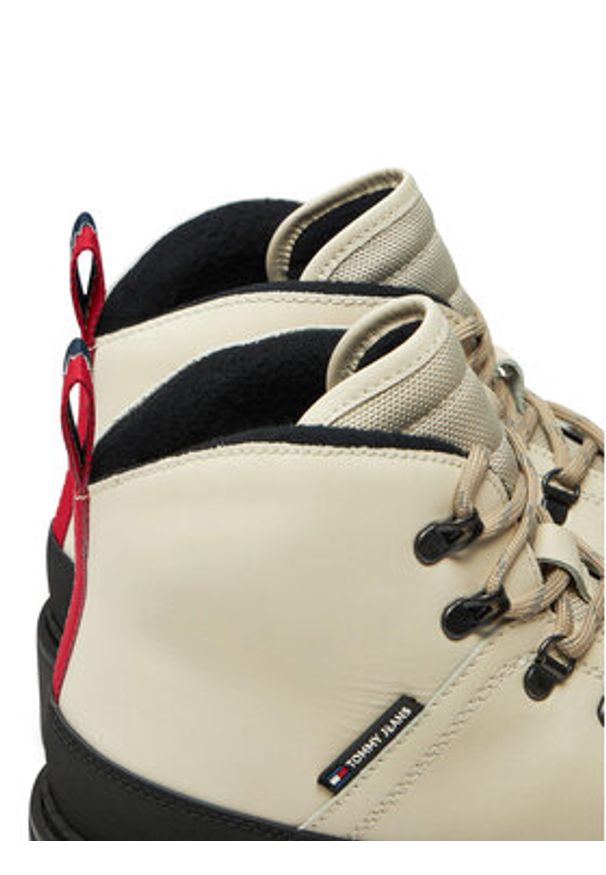 Tommy Jeans Trapery Tjm Hiking Boot Wl EM0EM01491 Écru. Materiał: skóra