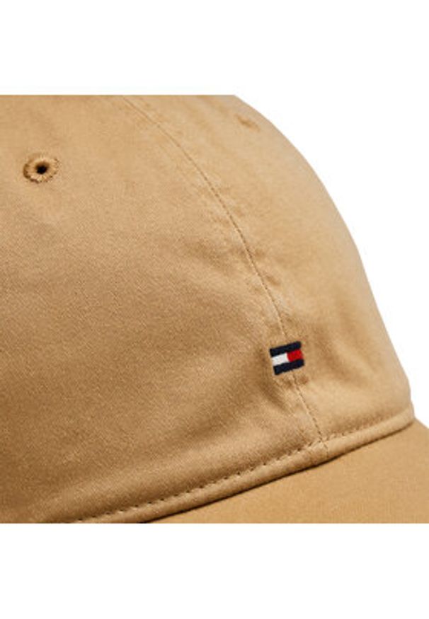 TOMMY HILFIGER - Tommy Hilfiger Czapka z daszkiem AM0AM12303 Beżowy. Kolor: beżowy. Materiał: bawełna