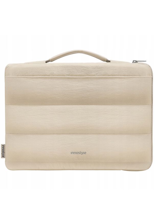 Innostyle - INNOSTYLE DAMSKA TORBA NA LAPTOPA 13 14 WODOODPORNA STRATUS SLEEVE BEŻOWA. Kolor: beżowy