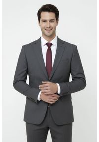 Krawat Męski - Angelo di Monti - Bordo, Drobna Faktura Materiału. Kolor: czerwony. Materiał: materiał. Styl: elegancki, wizytowy #3