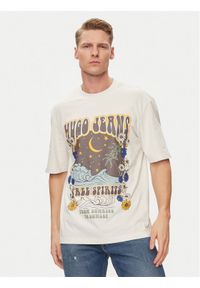 Hugo T-Shirt Nirito 50513199 Écru Regular Fit. Materiał: bawełna #1