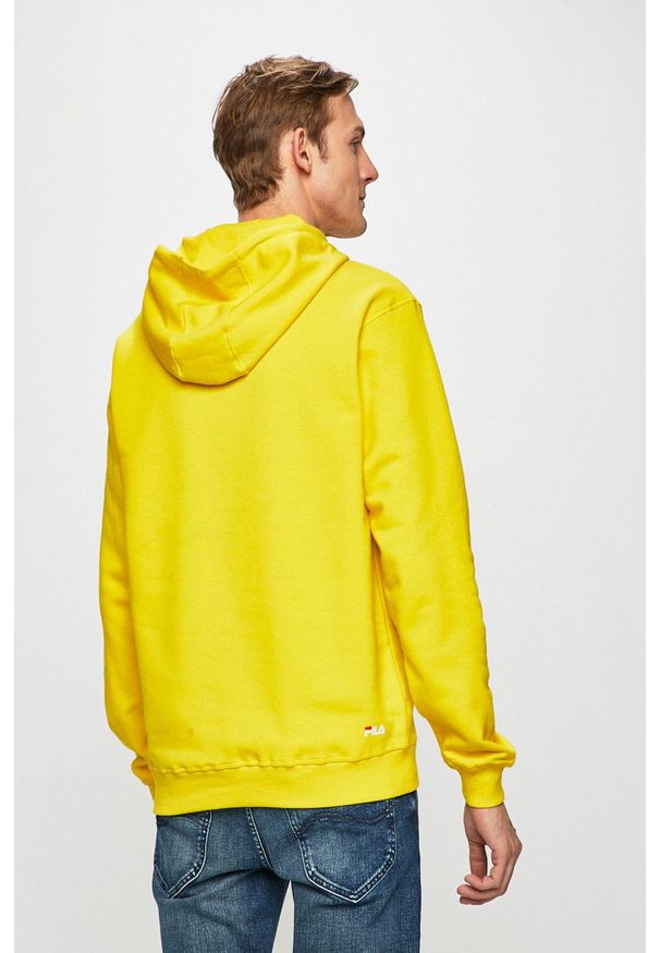Fila - Bluza. Okazja: na co dzień. Kolor: żółty. Materiał: materiał. Wzór: nadruk. Styl: casual
