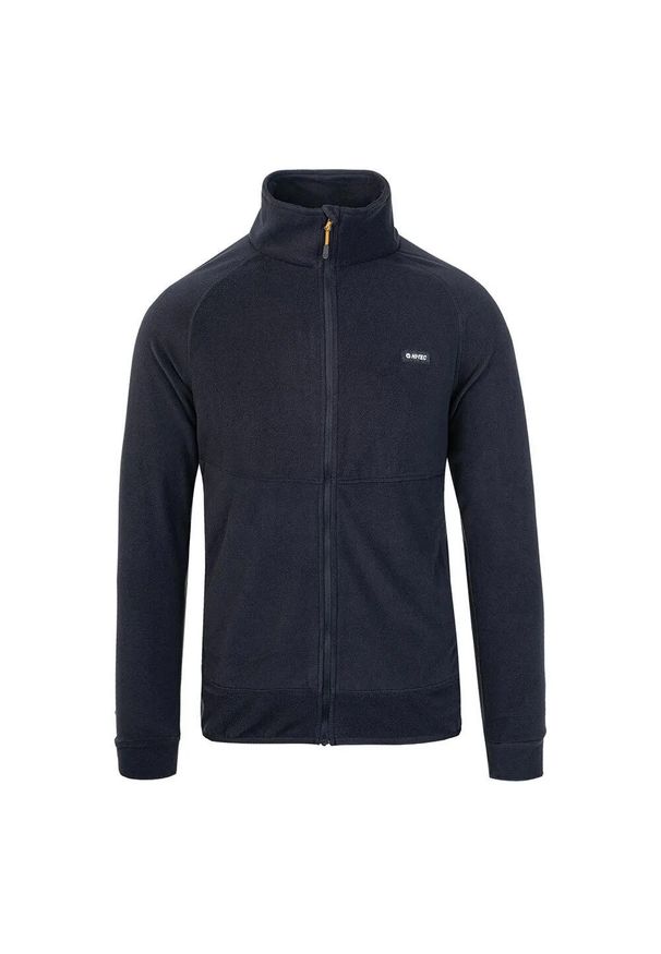 Hi-tec - Męska Bluza Polarowa Sauli. Kolor: niebieski, wielokolorowy, żółty. Materiał: polar. Sezon: zima. Sport: turystyka piesza