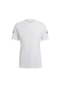 Adidas - Squadra 21 t-shirt 726. Kolor: biały. Materiał: materiał, poliester. Sport: piłka nożna, fitness #1