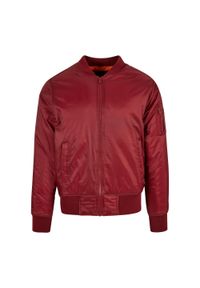 BUILD YOUR BRAND - Męska Kurtka Bomber. Kolor: czerwony, wielokolorowy, brązowy